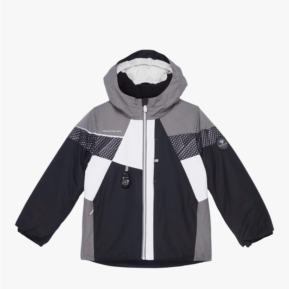 Obermeyer Black, Gray, and White ski Jacket size 3